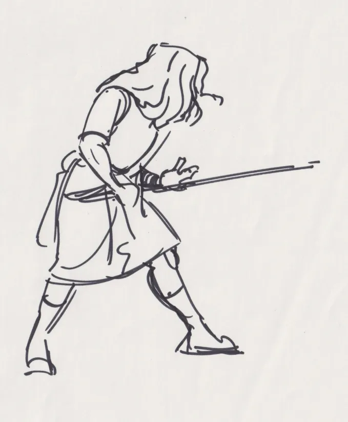 Gesture drawing - Braveheart - All in gesture - Katikut