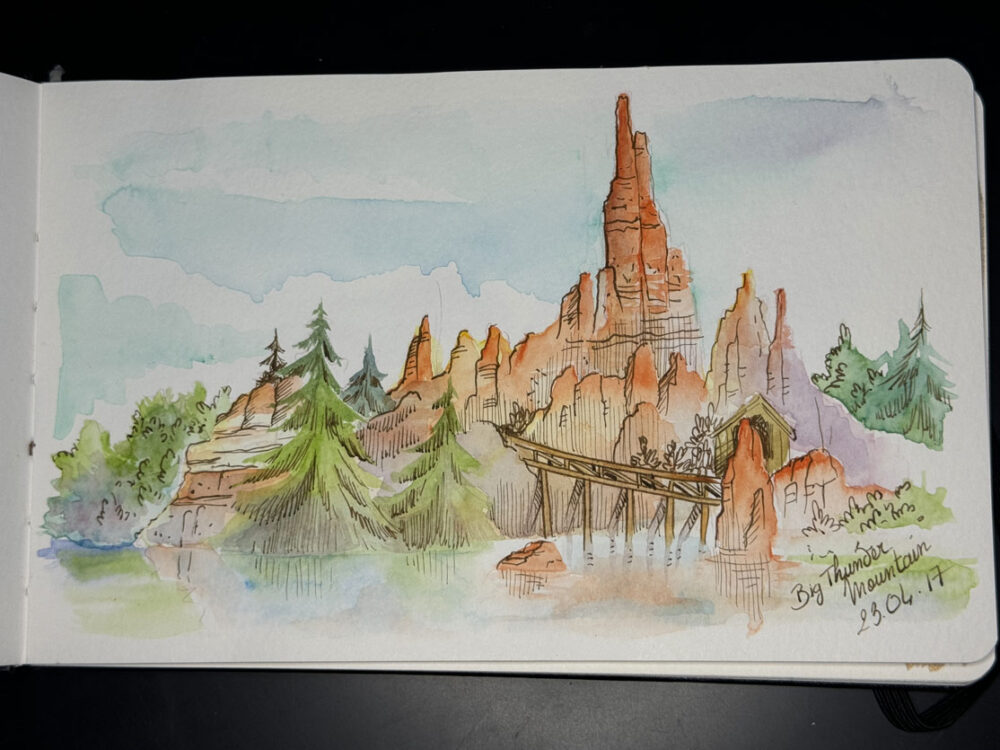 Croquis à Disneyland Paris